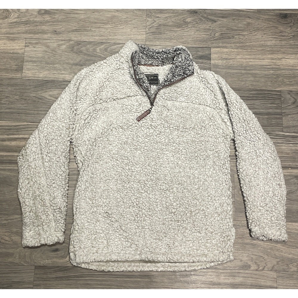 True Grit Sherpa Fleece 1/4 Zip Pullover Size S #C632